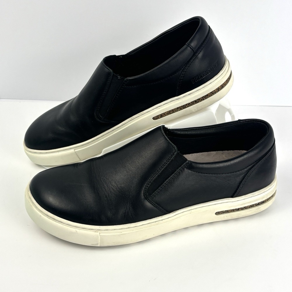Birkenstock Oswego Slip On Sneakers Black Leather EU 40 US 9-9.5 Portugal - Picture 3 of 13